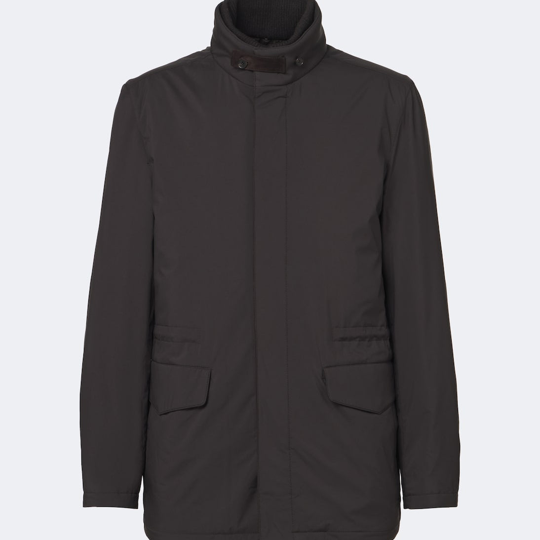 Thom Sweeney - Leather-trimmed car coat