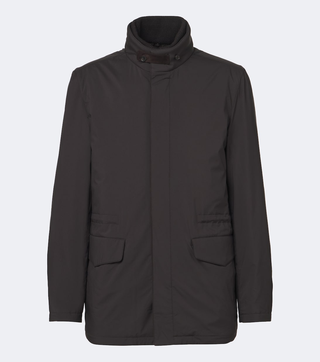 Thom Sweeney - Leather-trimmed car coat
