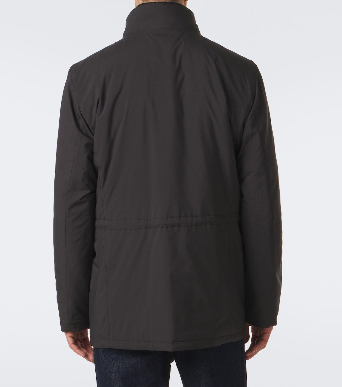 Thom Sweeney - Leather-trimmed car coat