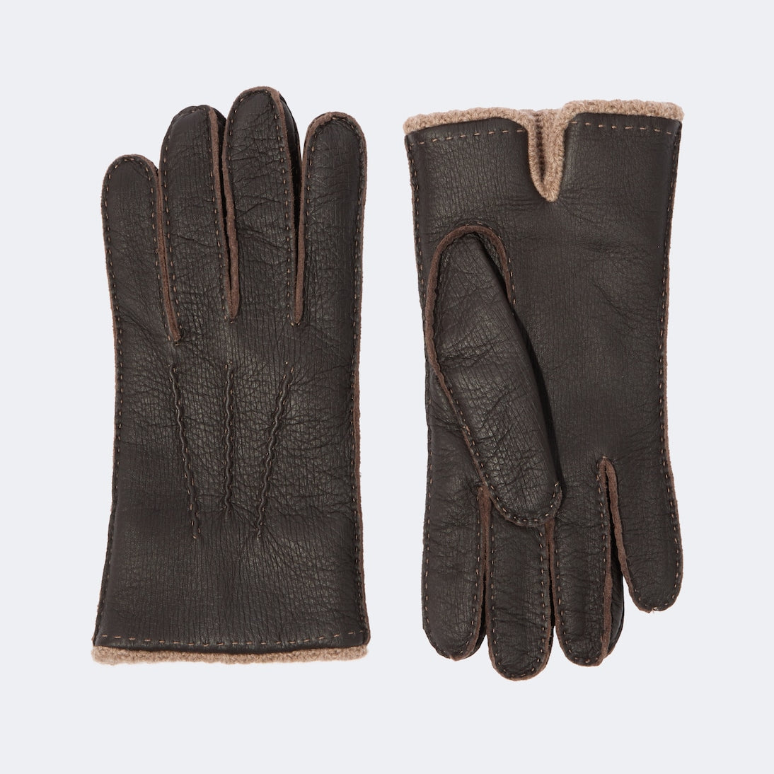 Thom Sweeney - Leather and cashmere gloves