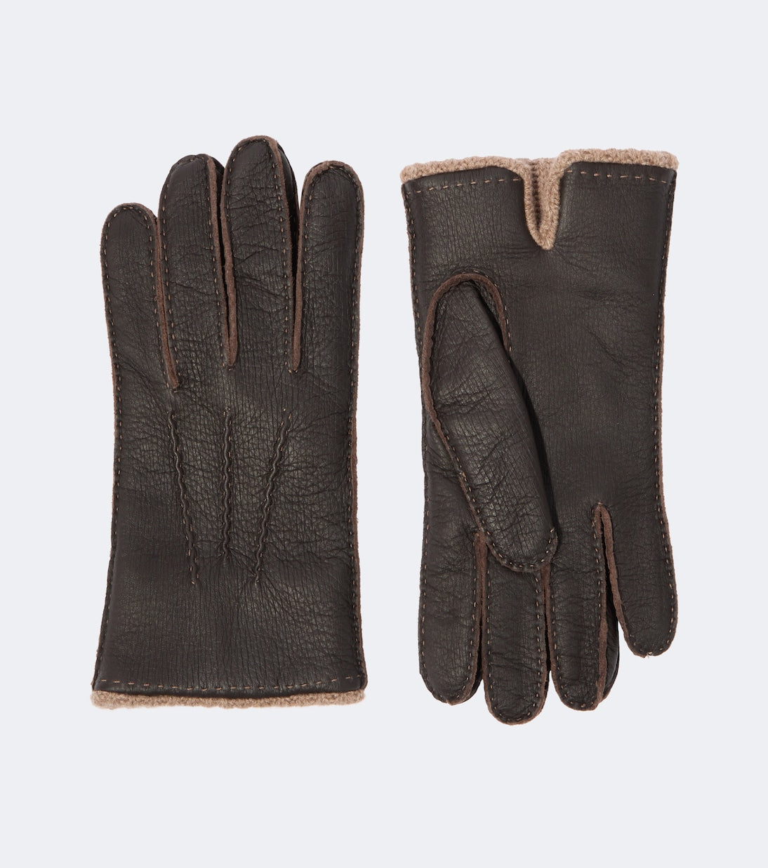 Thom Sweeney - Leather and cashmere gloves
