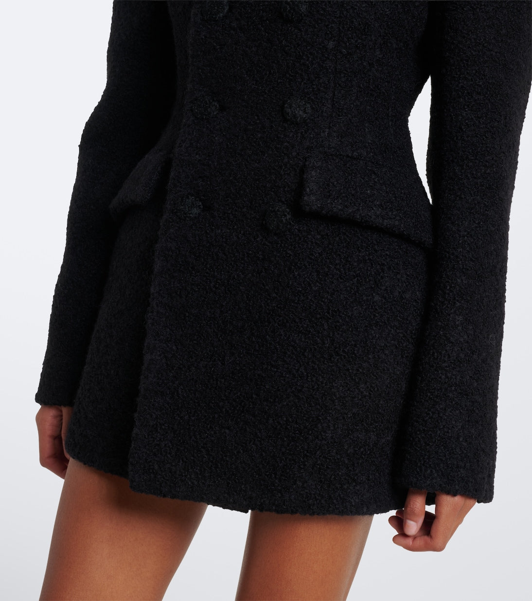 Wardrobe.NYC - Alpaca and wool-blend bouclé blazer dress