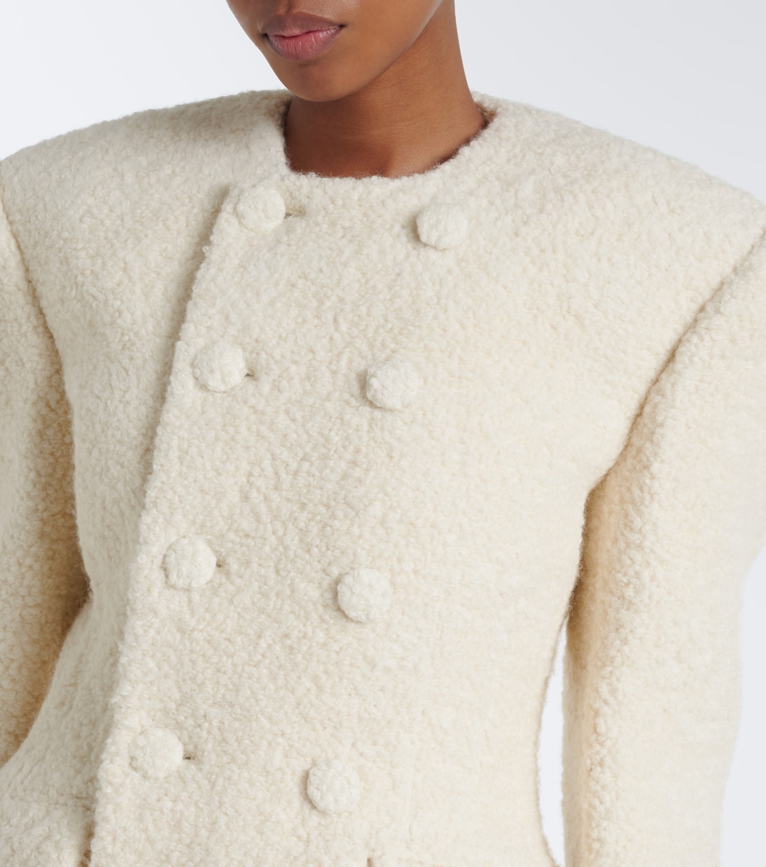 Wardrobe.NYC - Alpaca and wool-blend bouclé blazer dress