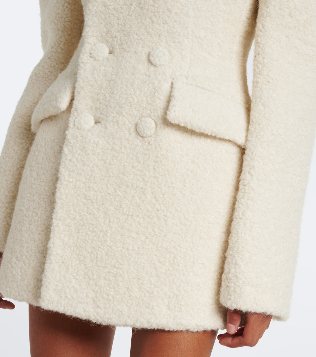 Wardrobe.NYC - Alpaca and wool-blend bouclé blazer dress