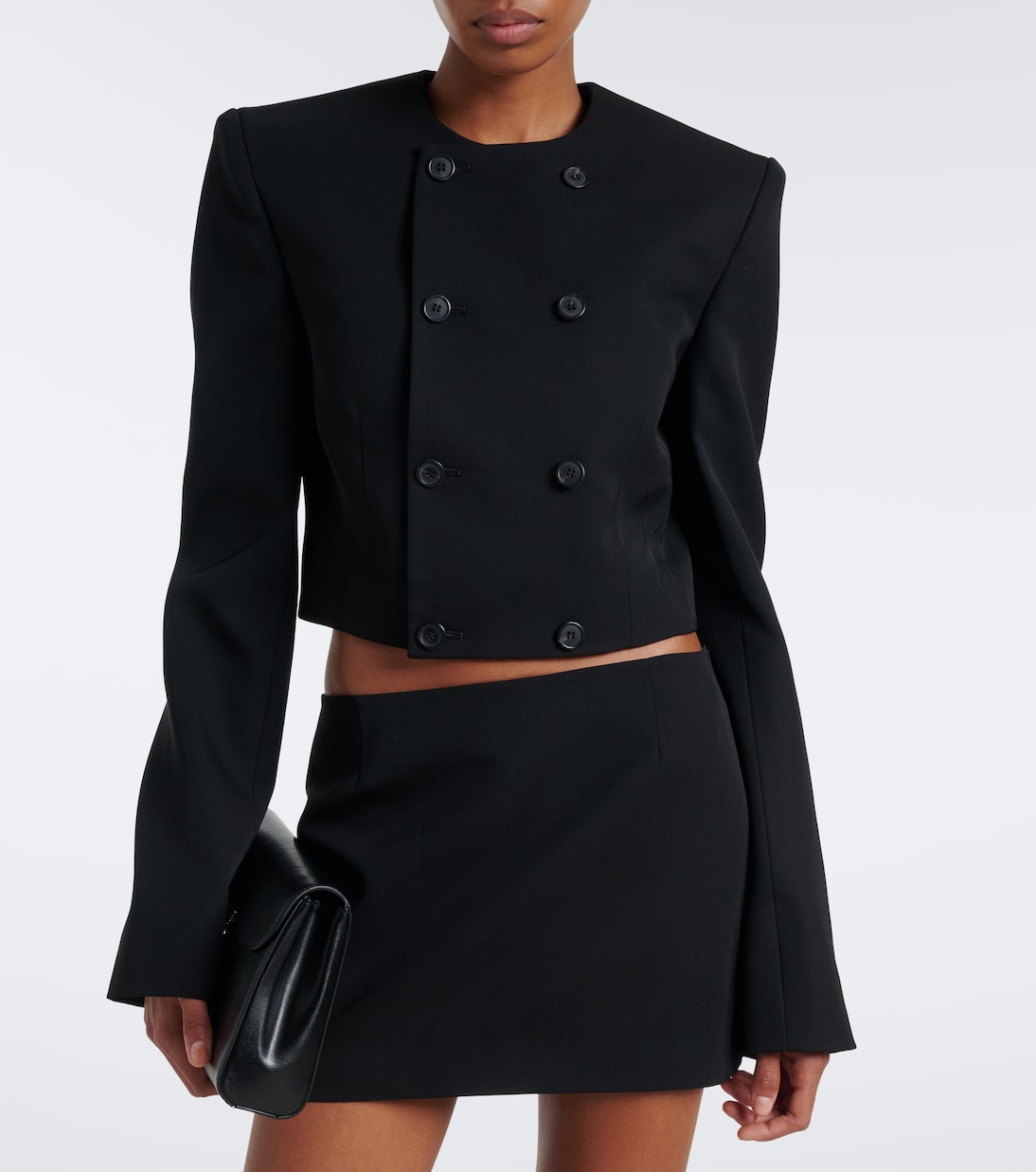 Wardrobe.NYC - Cropped double-breasted virgin wool blazer