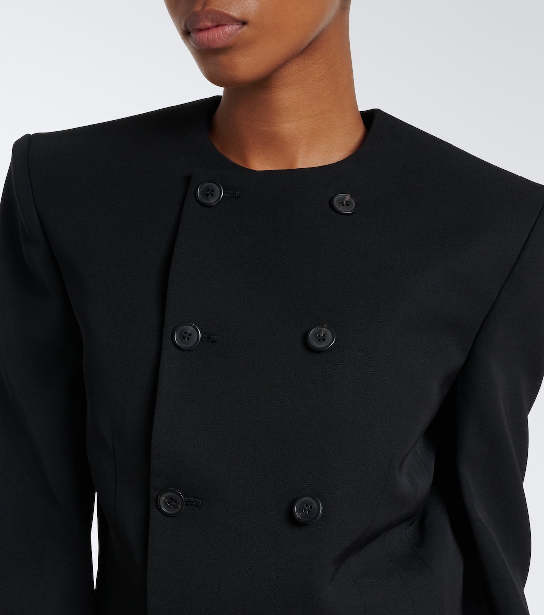 Wardrobe.NYC - Cropped double-breasted virgin wool blazer