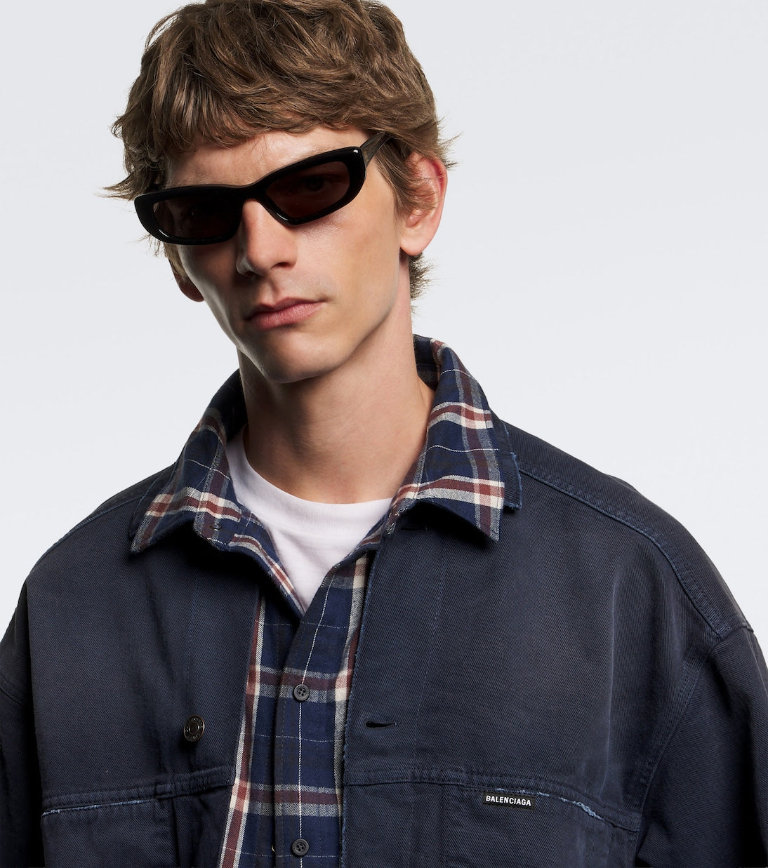 Balenciaga - Logo oval sunglasses