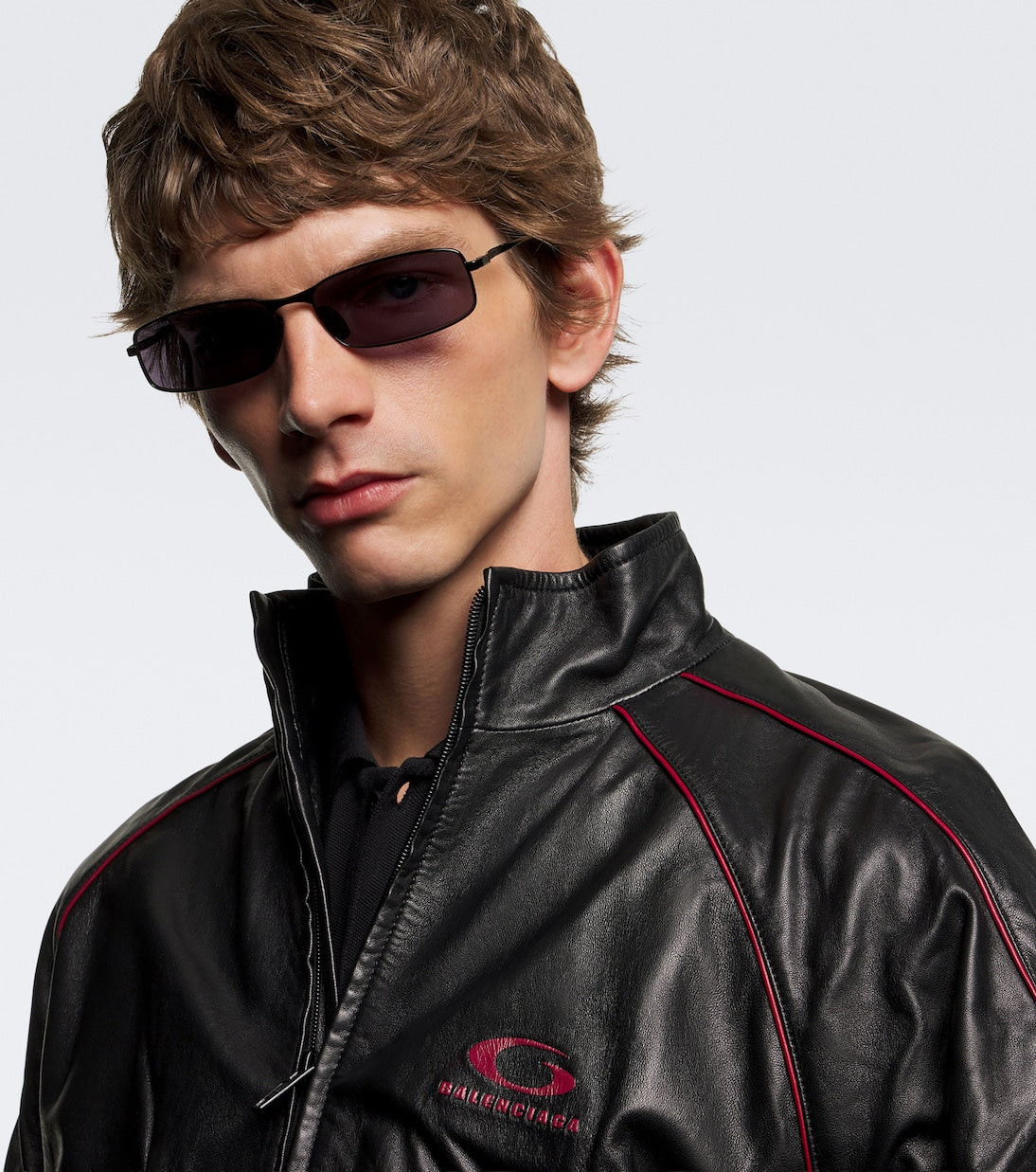 Balenciaga - Logo rectangular sunglasses