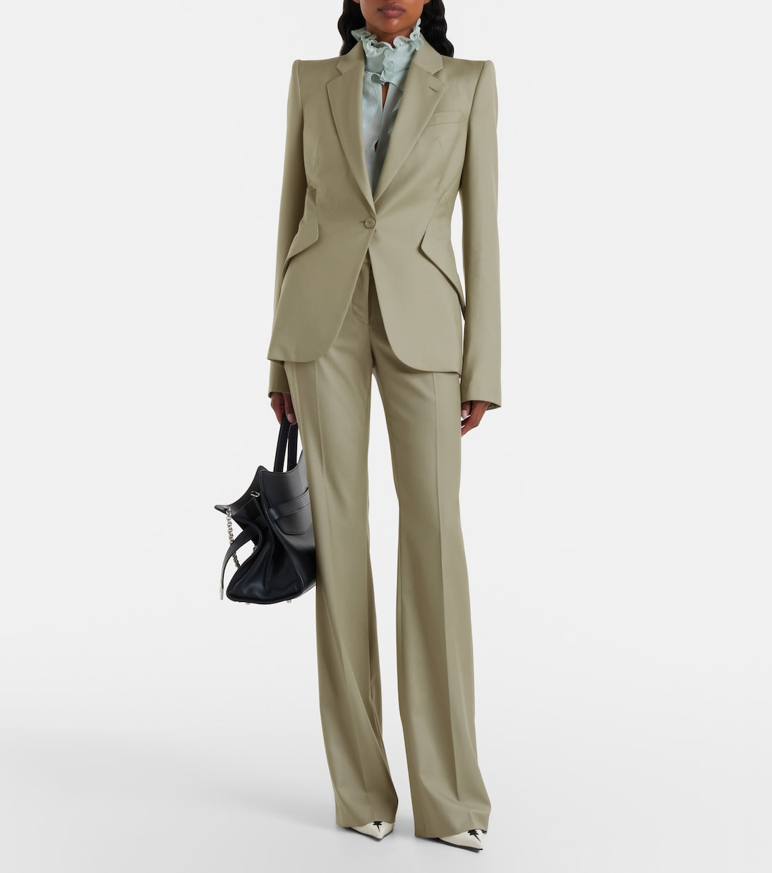 McQueen - Wool flared pants