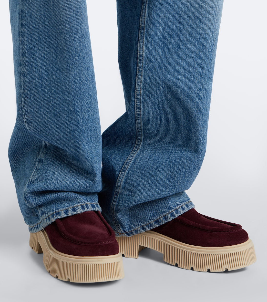Bogner - Turin shearling-trimmed suede lace-up boots