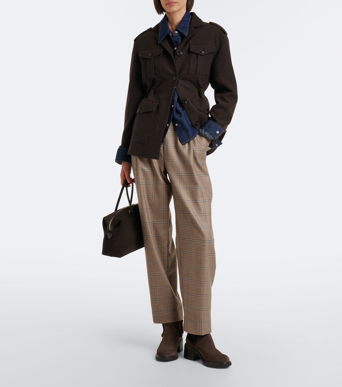 Tod's - Shearling-lined suede ankle boots