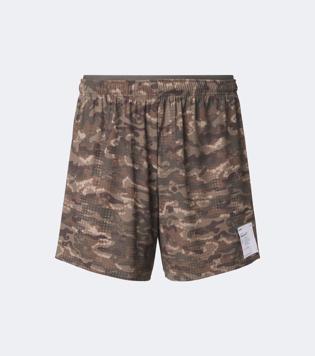 Satisfy - Space‑O 5" camouflage running shorts