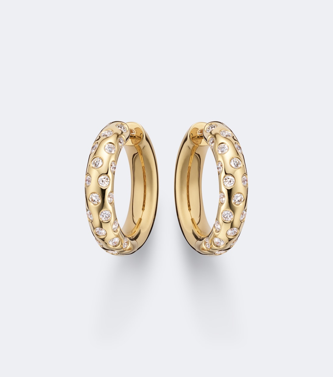 Anita Ko - Cosmo 18kt gold hoop earrings with diamonds