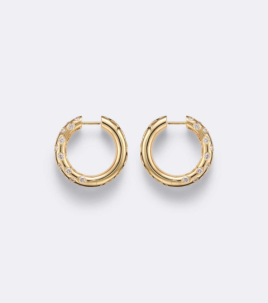 Anita Ko - Cosmo 18kt gold hoop earrings with diamonds