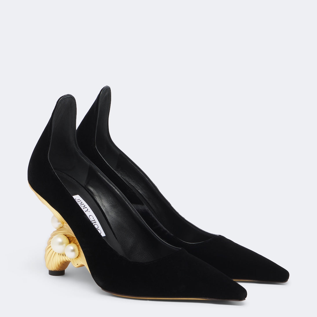 Jimmy Choo - Ithaca embellished velvet pumps