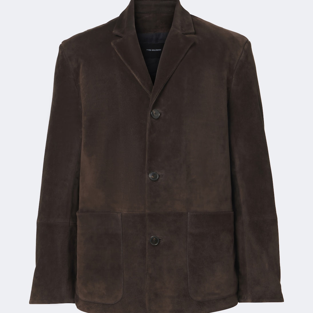 Yves Salomon - Single-breasted suede jacket