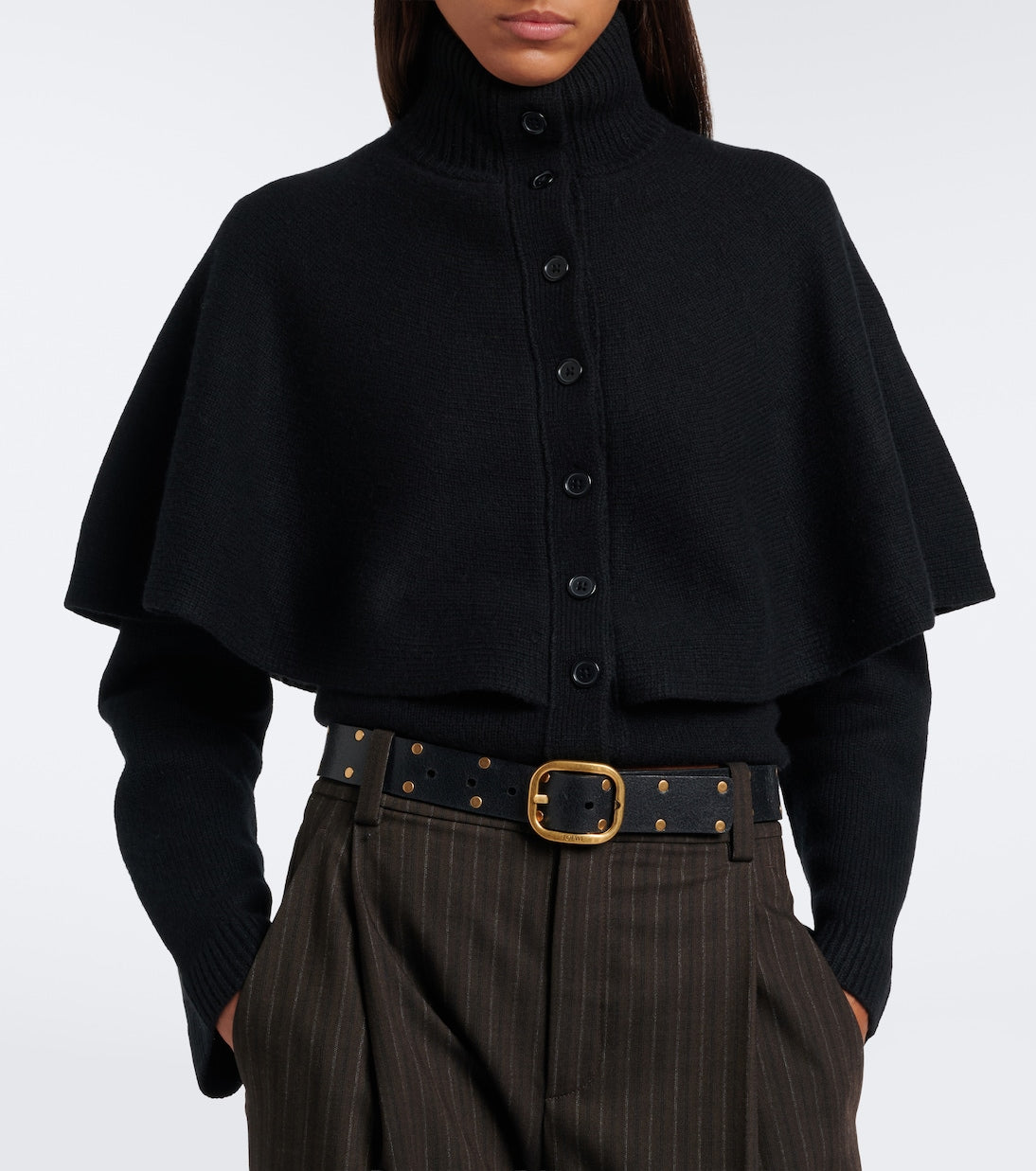 Vince - Caped wool-blend cardigan