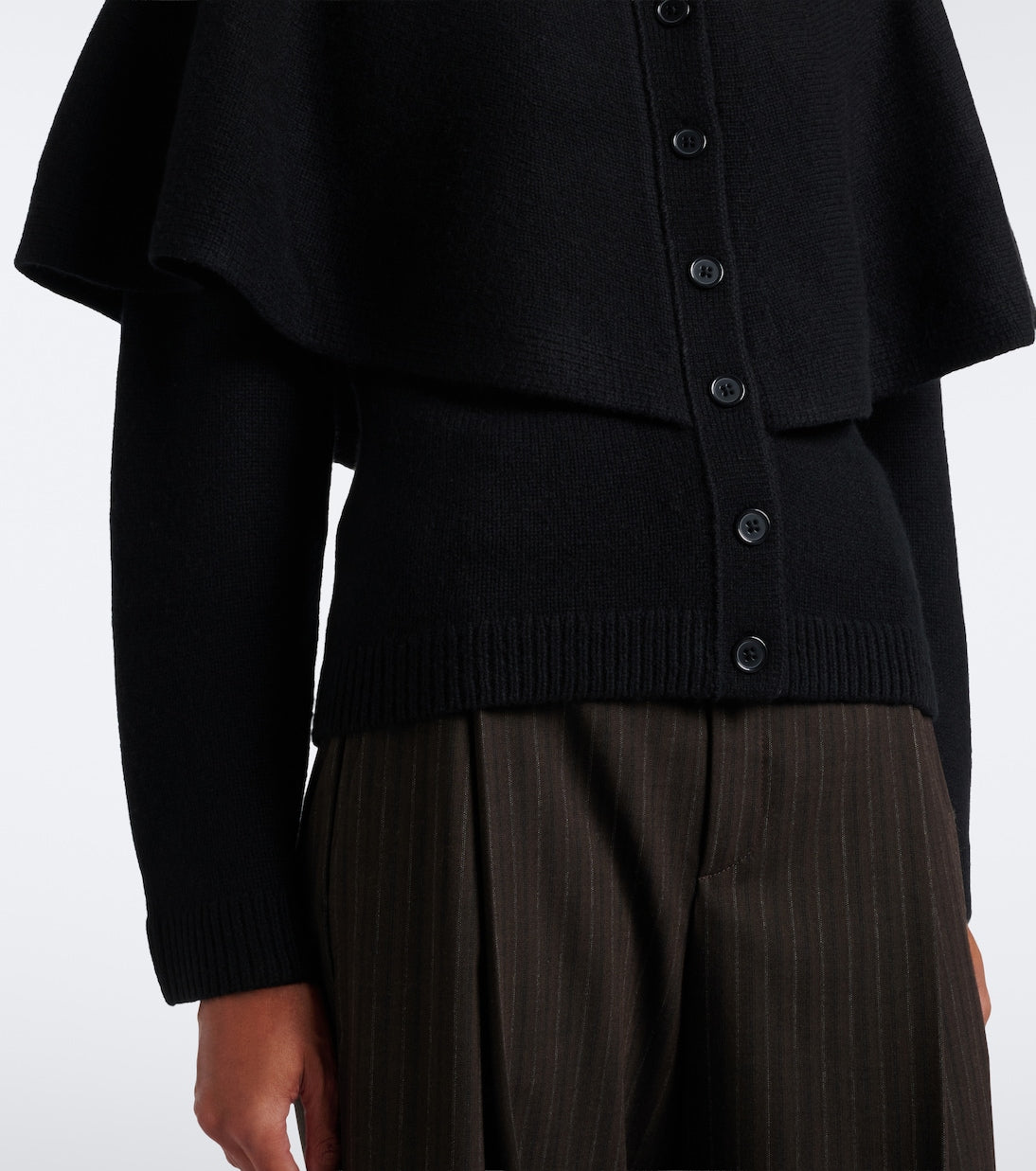 Vince - Caped wool-blend cardigan