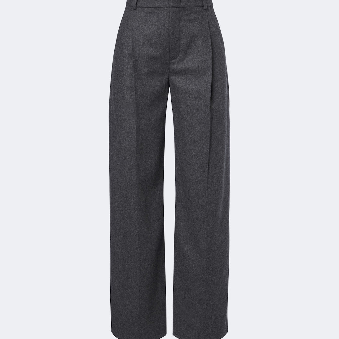 Vince - Camille wool-blend flannel wide-leg pants