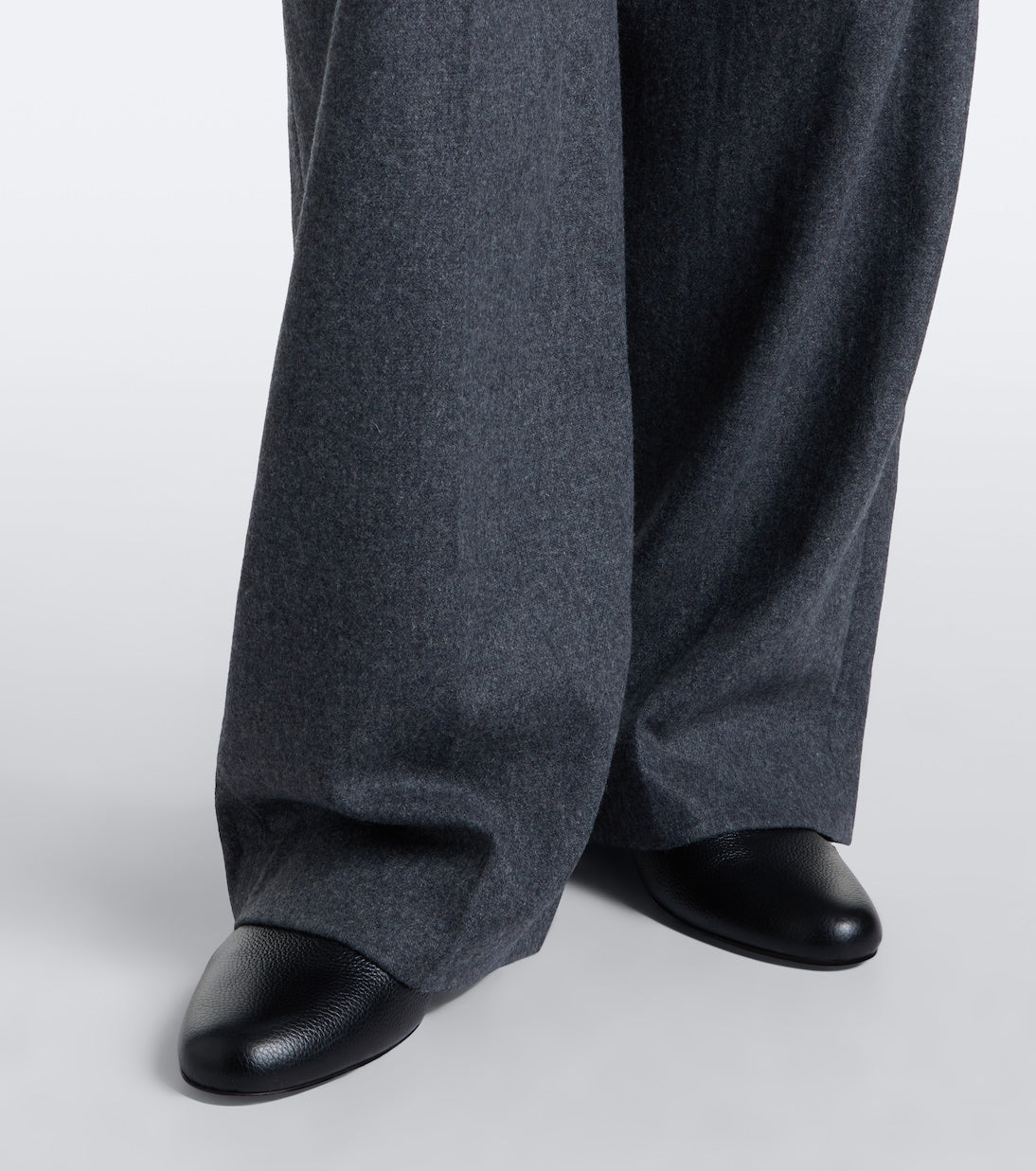 Vince - Camille wool-blend flannel wide-leg pants