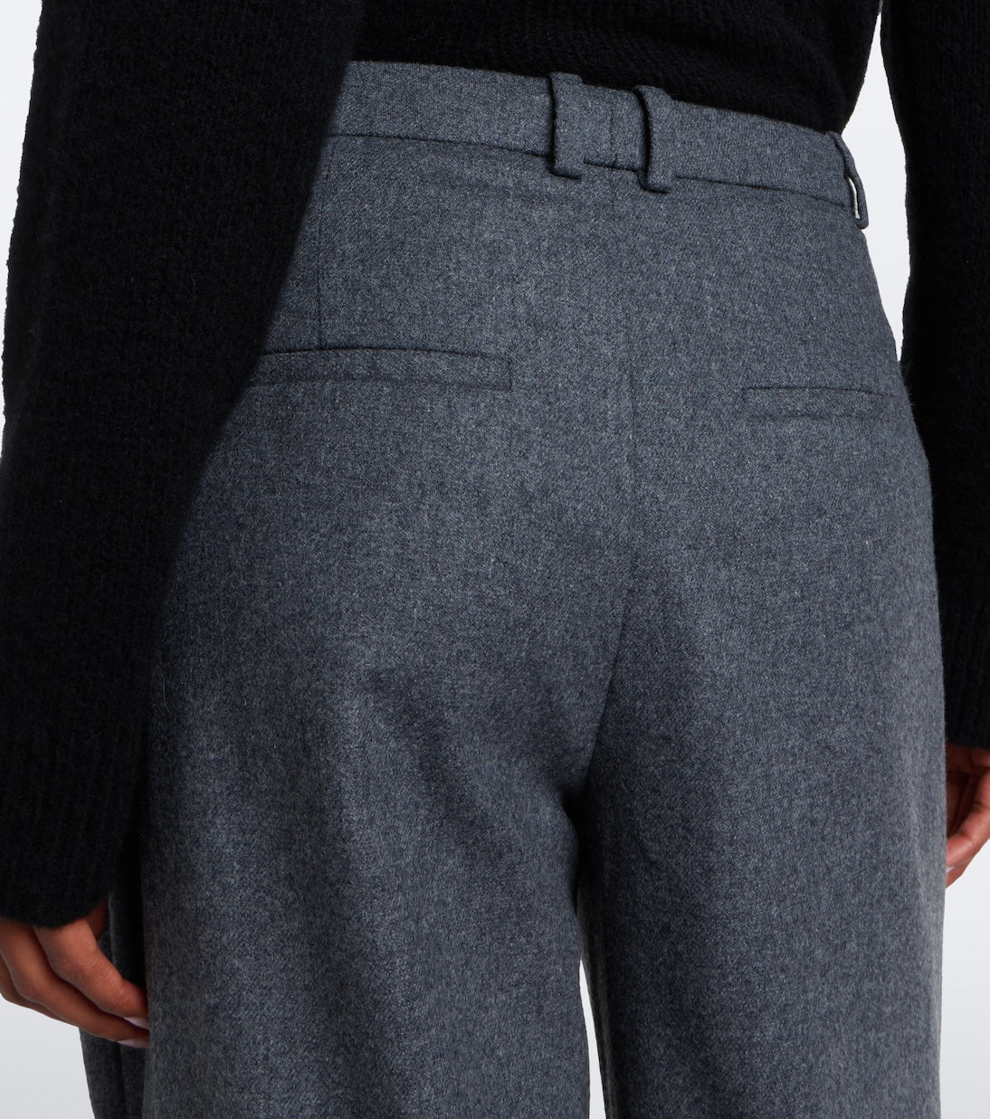 Vince - Camille wool-blend flannel wide-leg pants