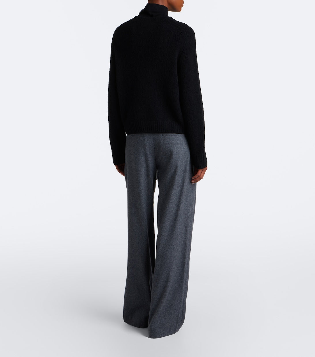 Vince - Camille wool-blend flannel wide-leg pants