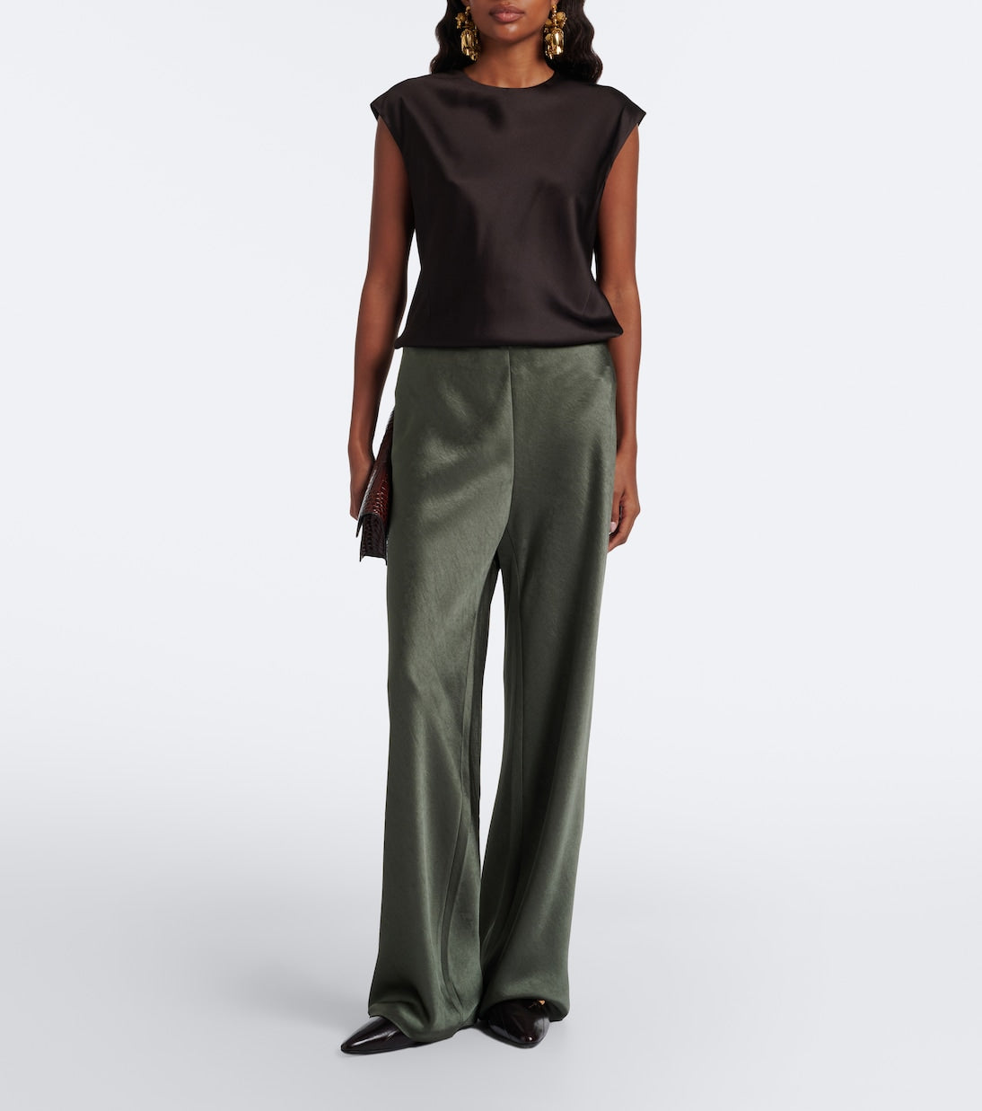 Vince - Colette satin wide-leg pants
