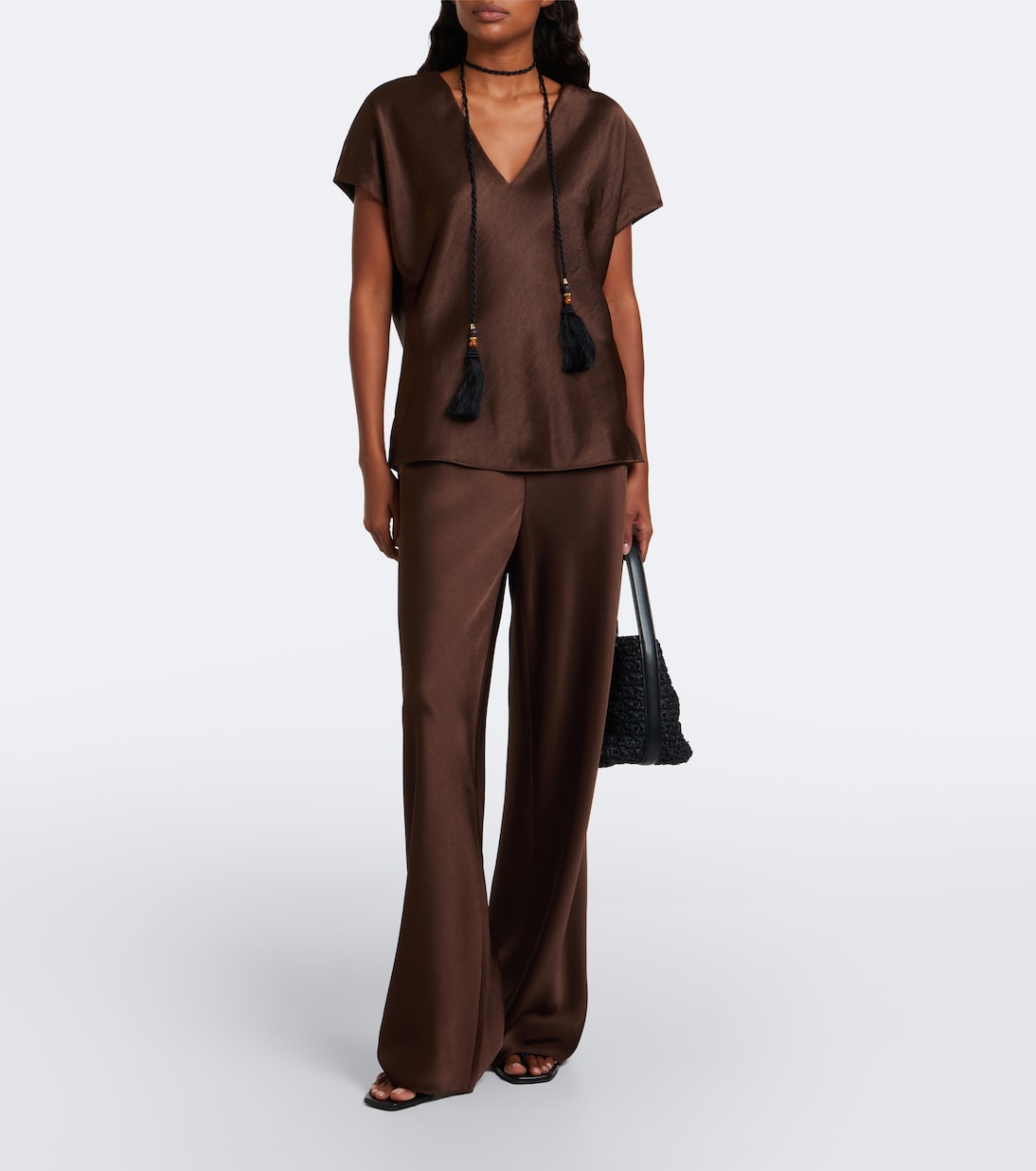 Vince - Colette satin straight pants