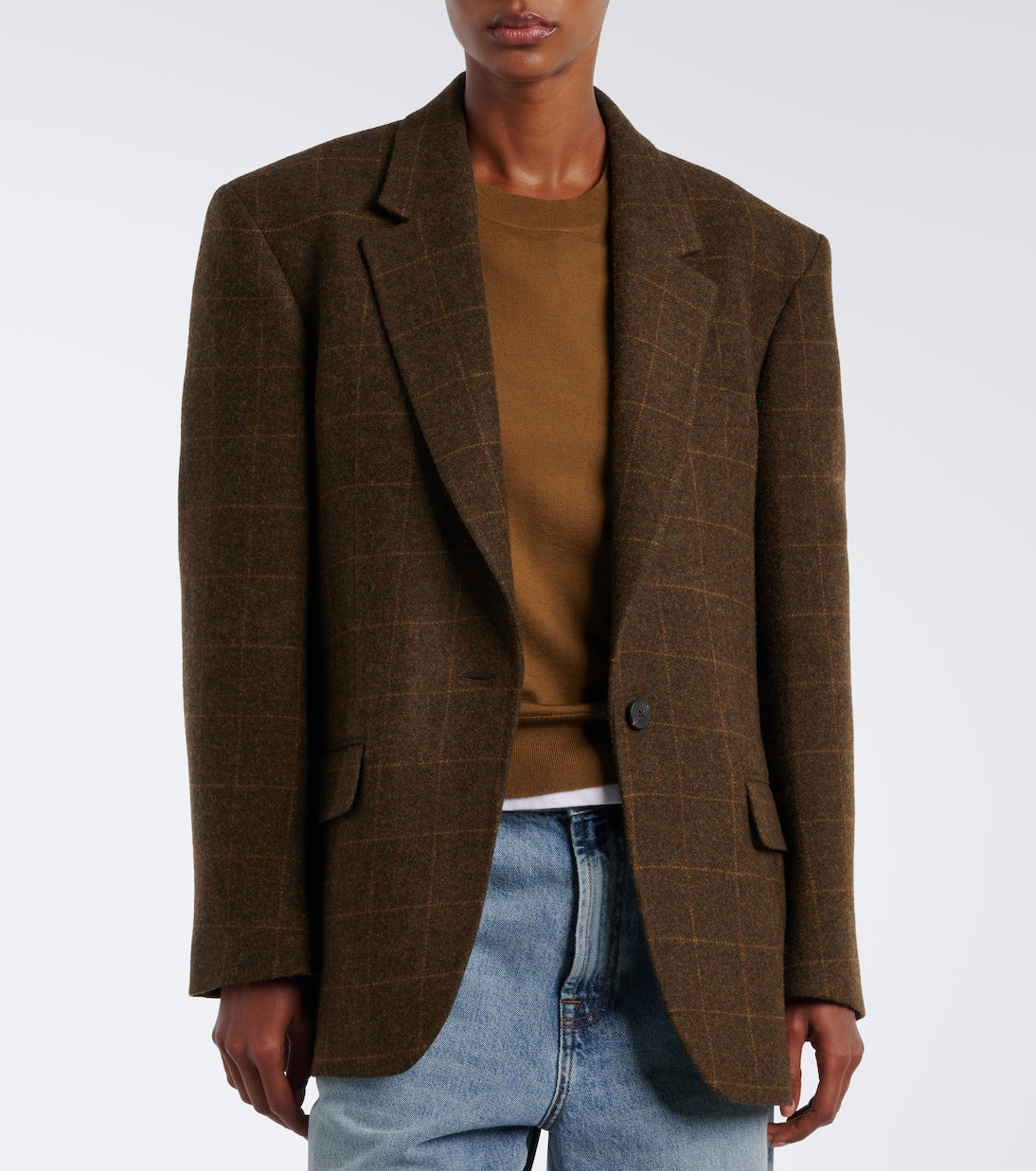 Róhe - Checked oversized wool blazer