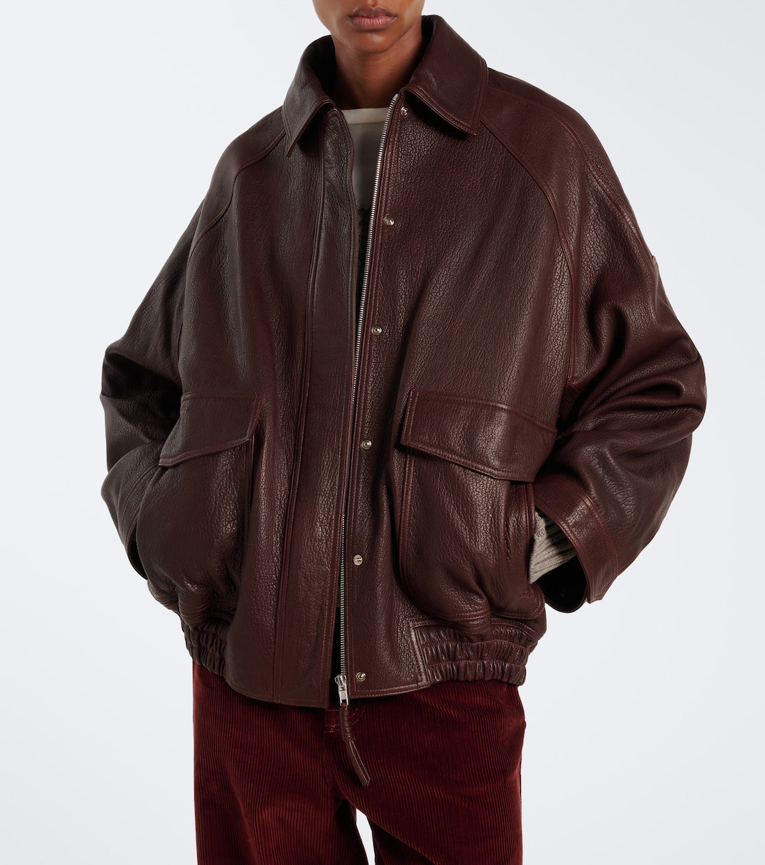 Róhe - Leather blouson jacket