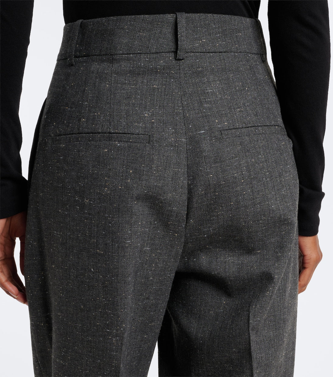 Róhe - Daria pleated wool-blend straight pants