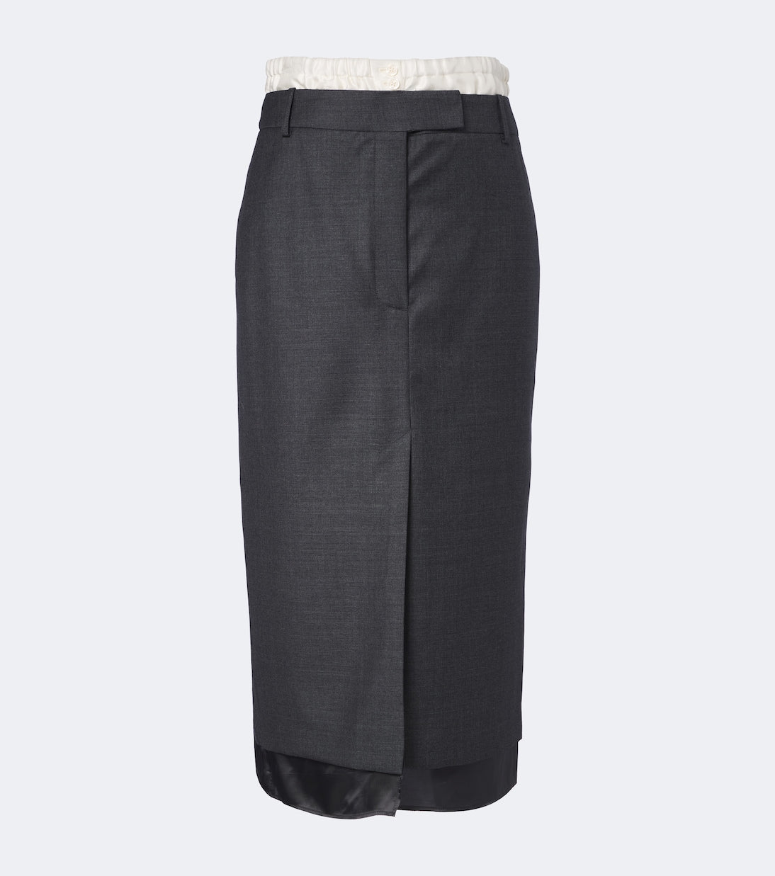 Róhe - Paneled virgin wool pencil skirt