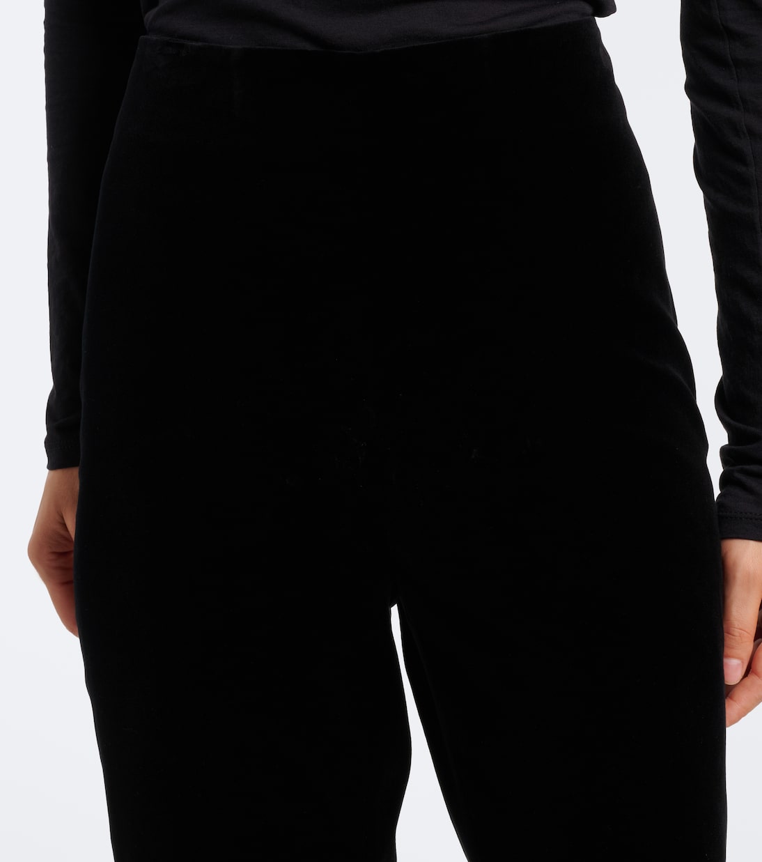 Róhe - Cotton velvet cigarette-leg pants