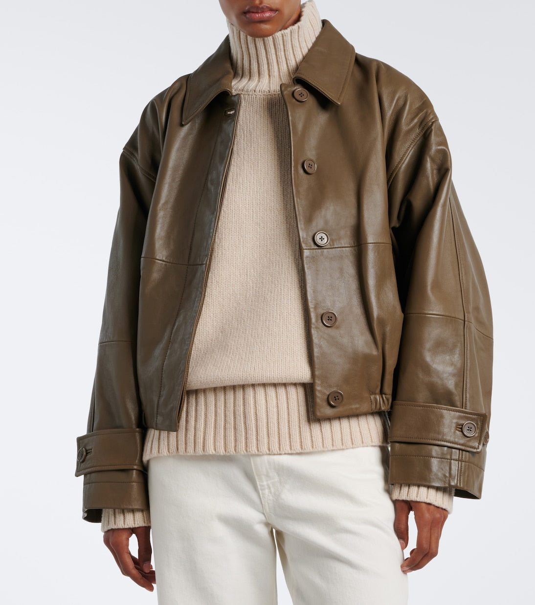 Róhe - Leather blouson jacket