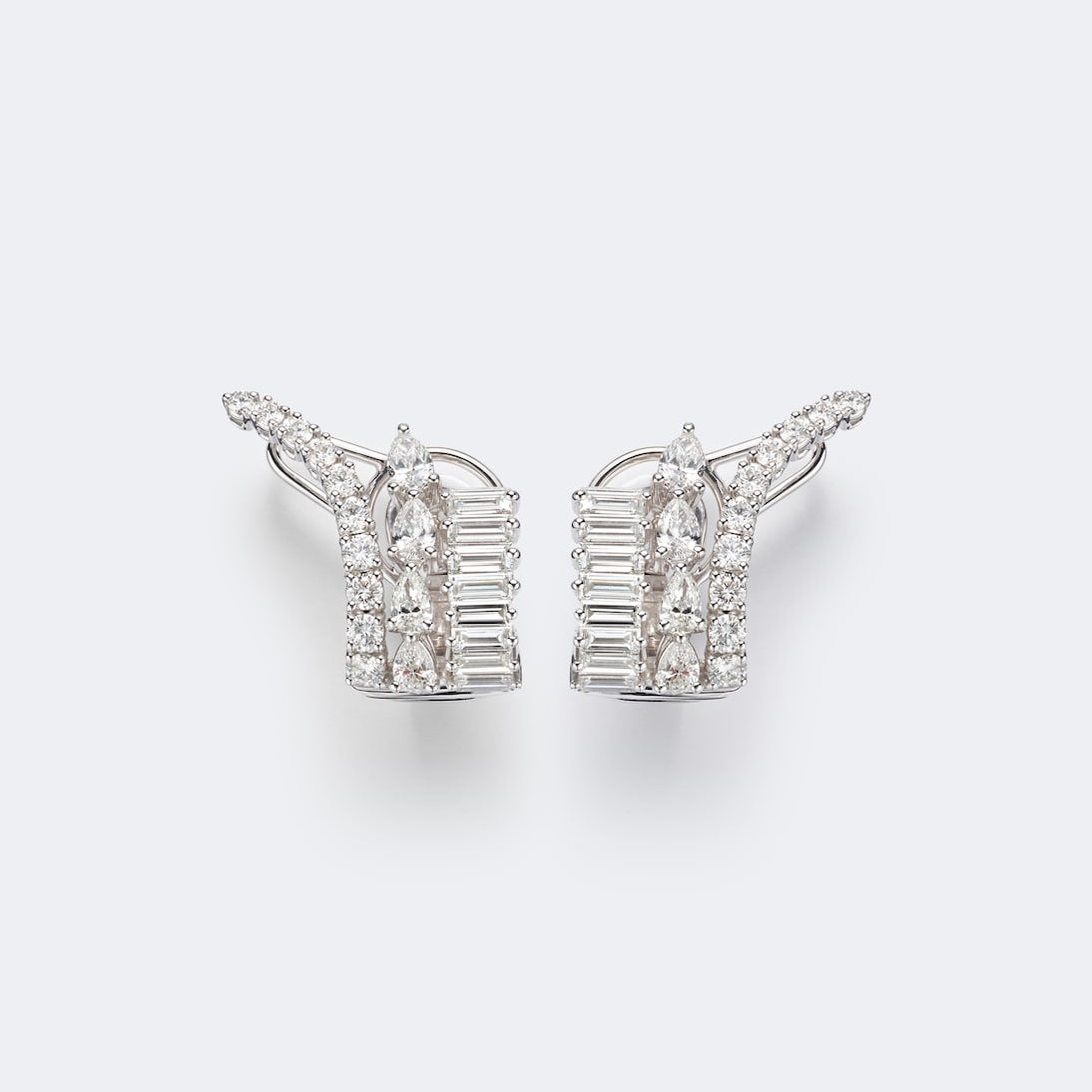 Yeprem - Y-Couture 18kt white gold earrings with diamonds