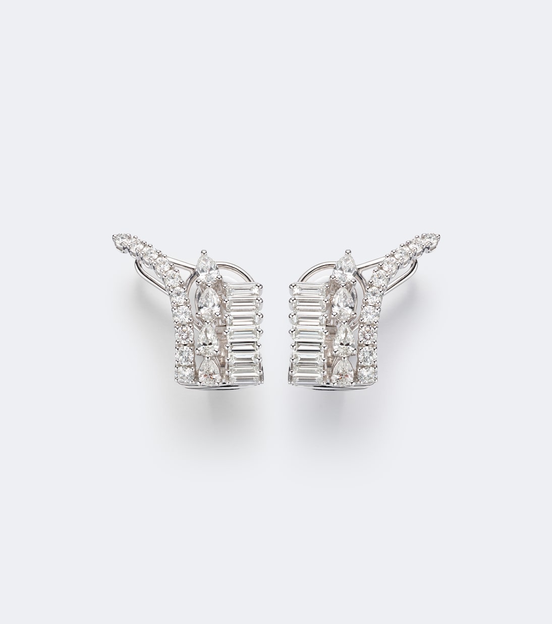 Yeprem - Y-Couture 18kt white gold earrings with diamonds