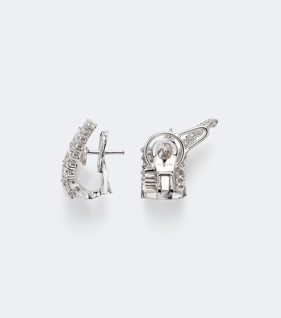 Yeprem - Y-Couture 18kt white gold earrings with diamonds
