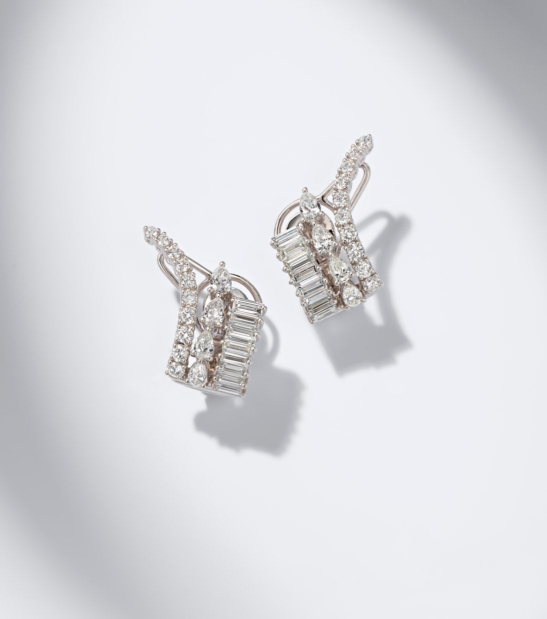 Yeprem - Y-Couture 18kt white gold earrings with diamonds