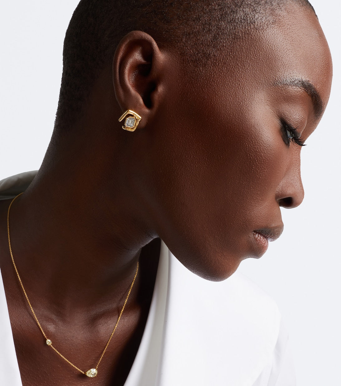 Shay Jewelry - Zar 18kt gold stud earrings with diamonds