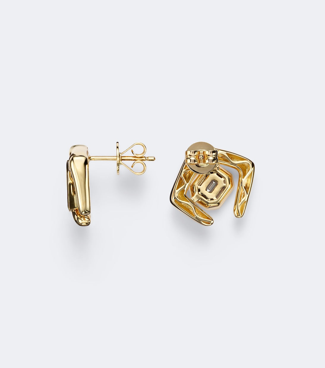 Shay Jewelry - Zar 18kt gold stud earrings with diamonds