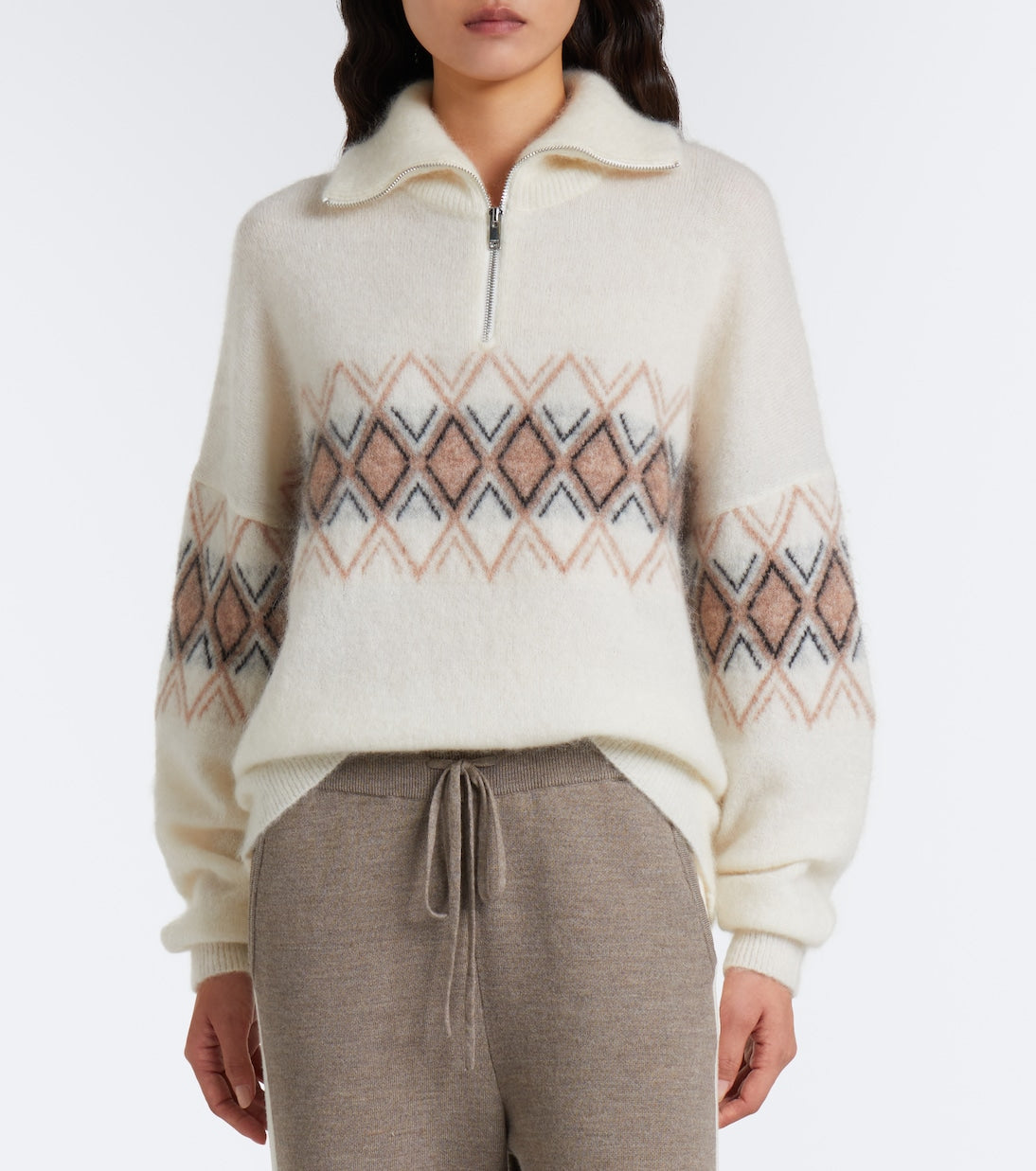Fusalp - Mireva mohair-blend half-zip sweater