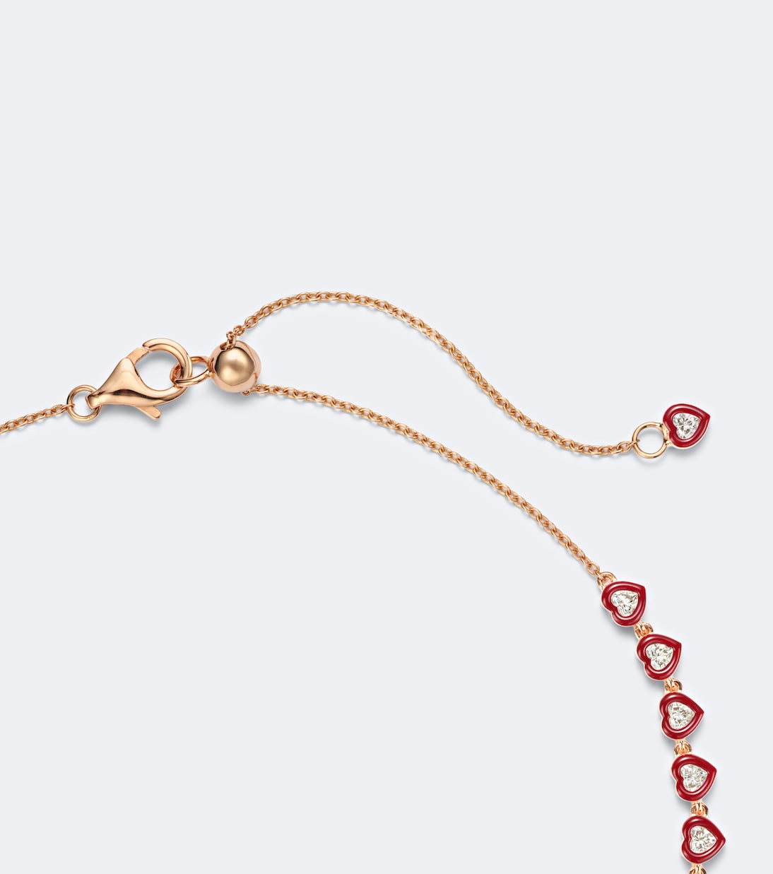 Kamyen - Candy Crush 18kt rose gold and enamel necklace with diamonds