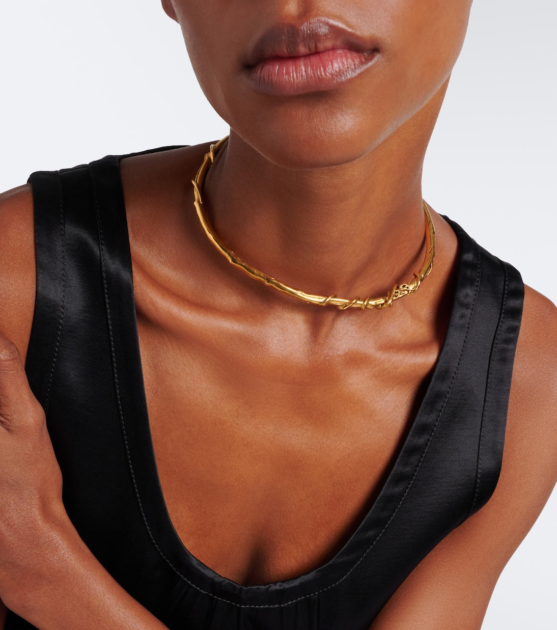 Saint Laurent - Cassandre Mulberry necklace