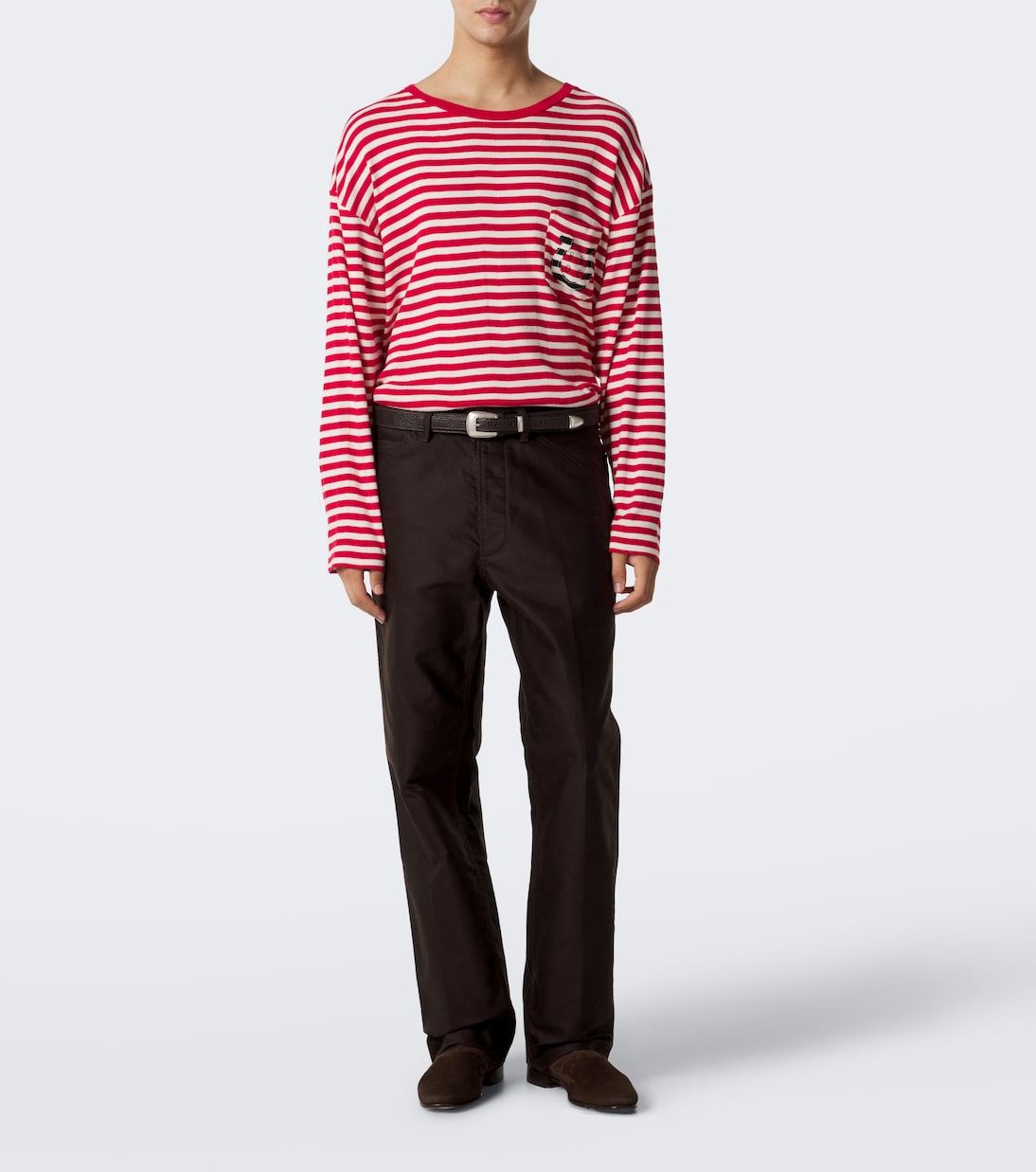 Bode - Horseshoe striped cotton jersey T-shirt