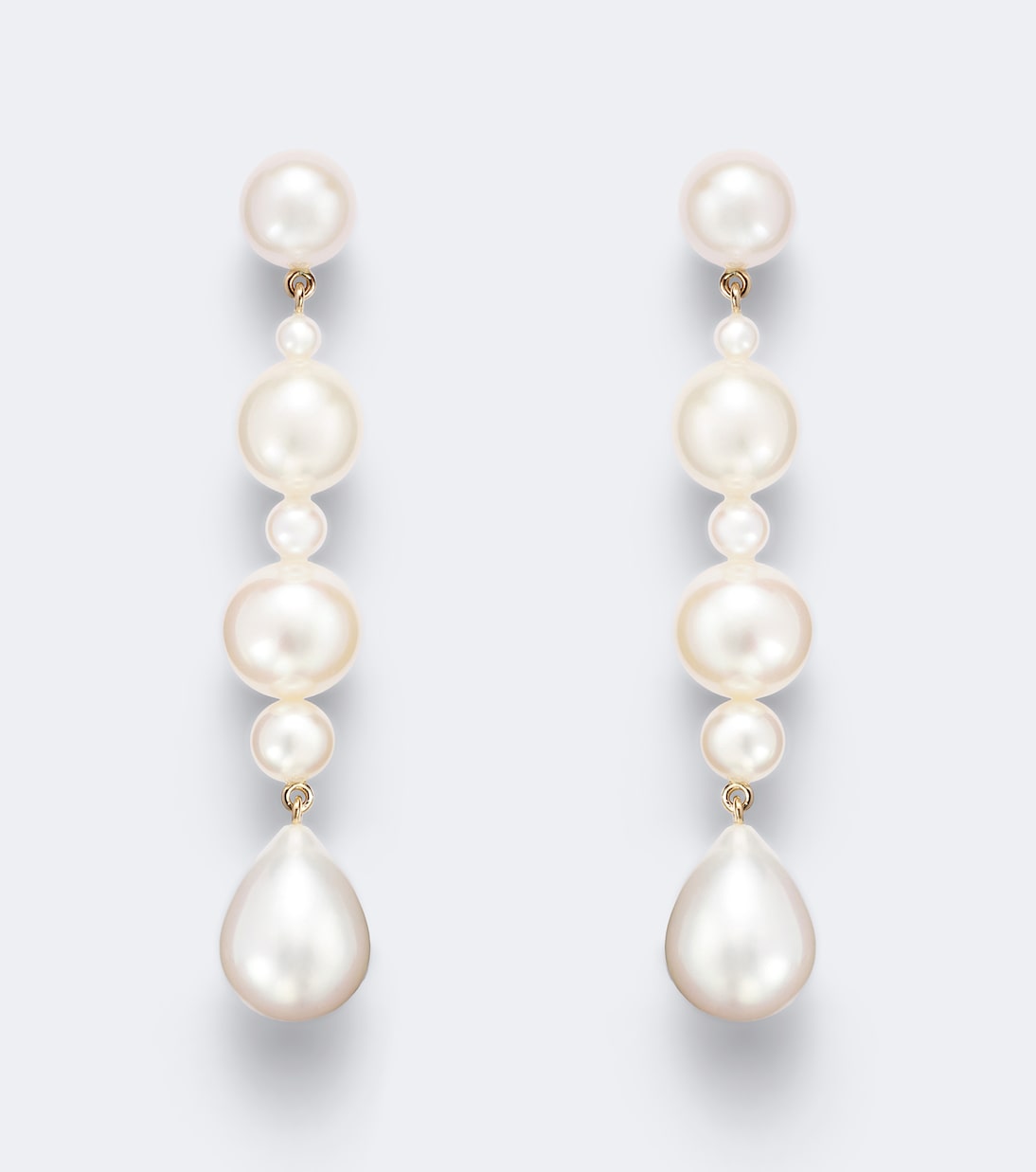 Sophie Bille Brahe - Amis de Lucia 14kt gold drop earrings with pearls