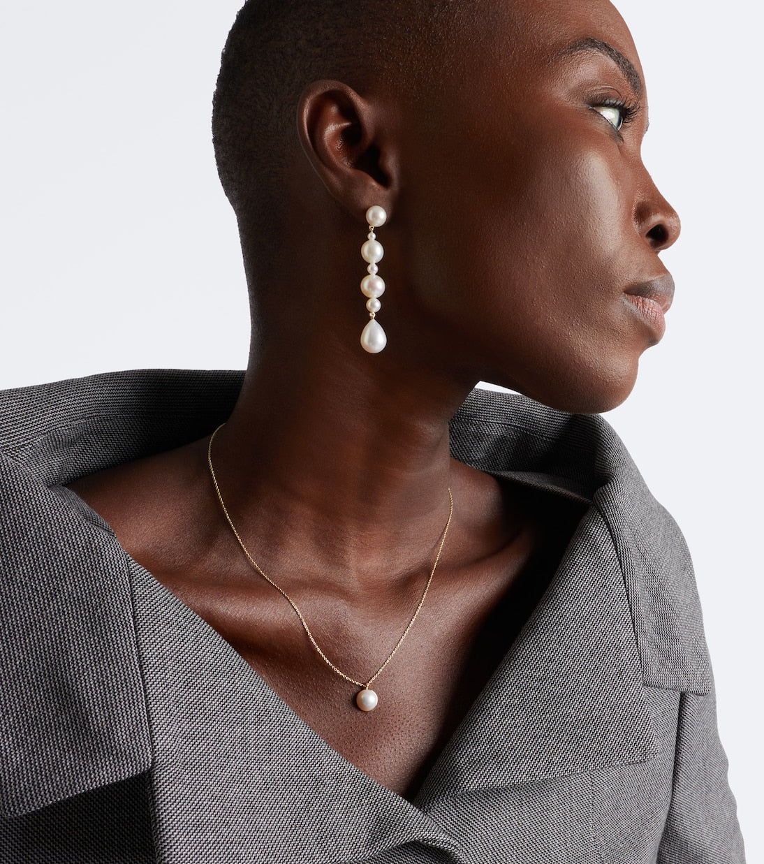 Sophie Bille Brahe - Amis de Lucia 14kt gold drop earrings with pearls