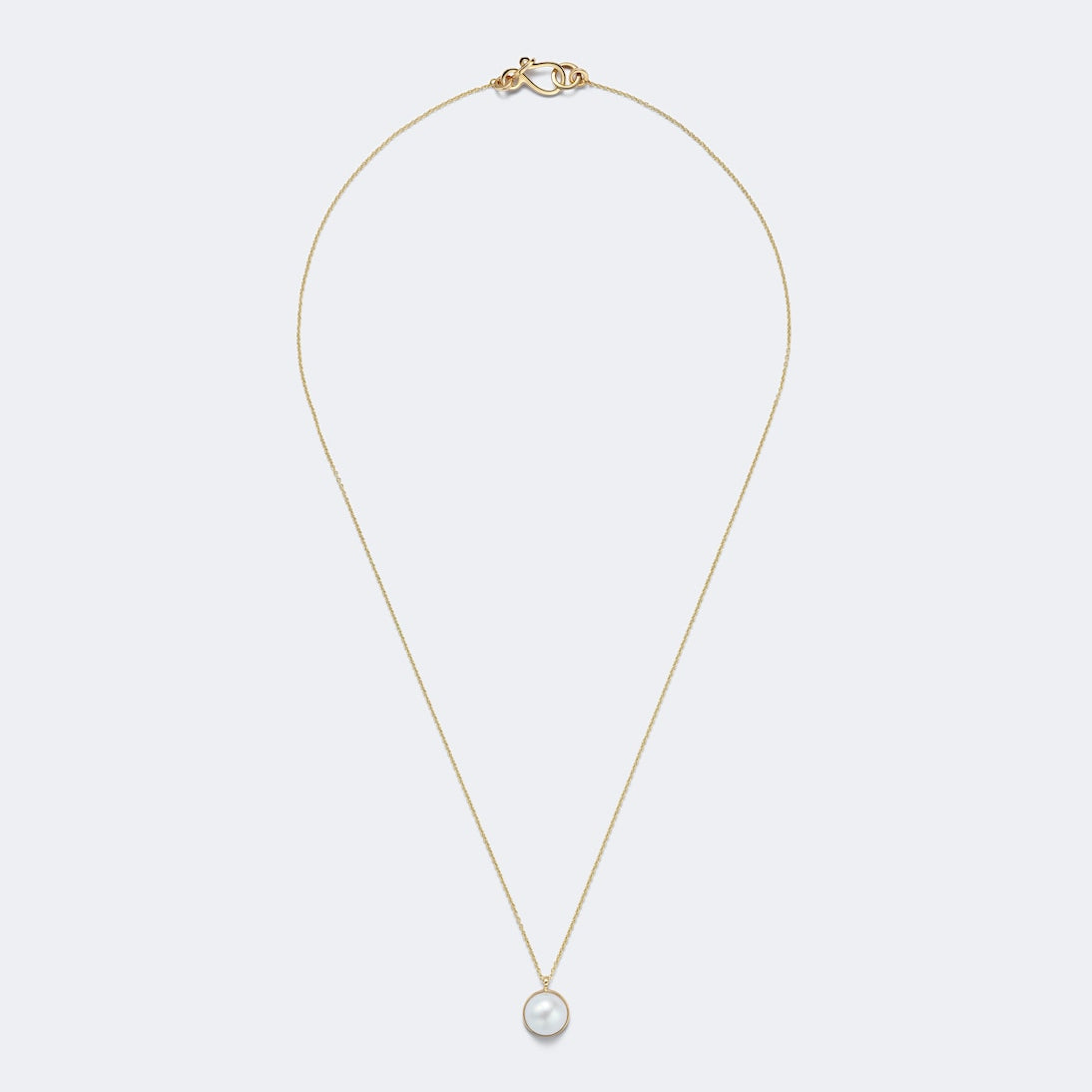 Sophie Bille Brahe - Luce Simple 14kt gold necklace with freshwater pearl