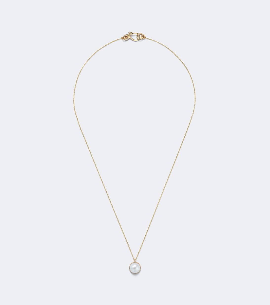 Sophie Bille Brahe - Luce Simple 14kt gold necklace with freshwater pearl