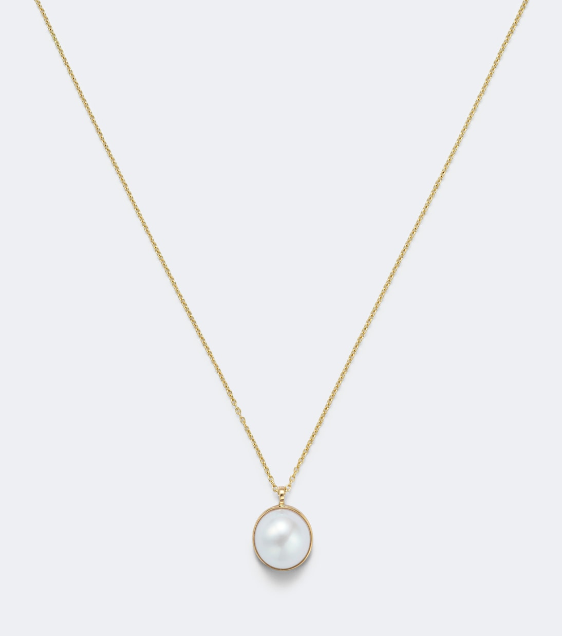 Sophie Bille Brahe - Luce Simple 14kt gold necklace with freshwater pearl