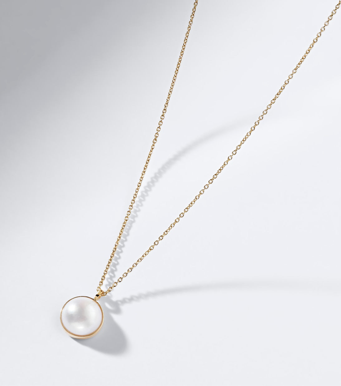 Sophie Bille Brahe - Luce Simple 14kt gold necklace with freshwater pearl